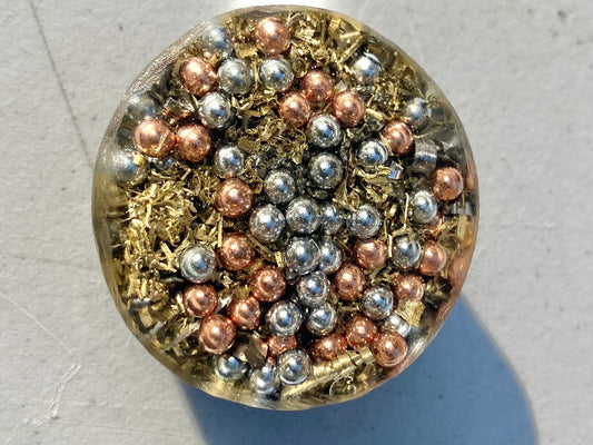 Generic Orgone Generator Energy Accumulator close-up showcasing handmade crystal craft.