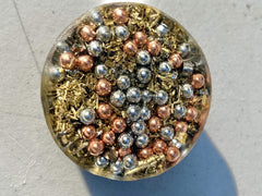 Generic Orgone Generator Energy Accumulator close-up showcasing handmade crystal craft.