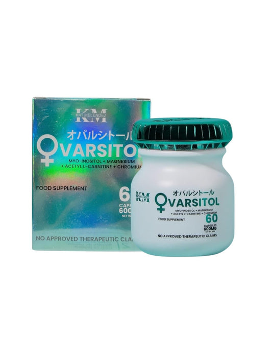 Generic Ovarsitol bottle with capsules supporting hormonal balance and energy.