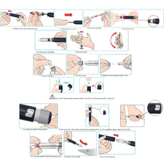 Generic pen injector offers smooth handling and reduced risk during practice sessions.