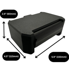 Generic 3-slot vial case designed for peptide, HRT, and insulin vials