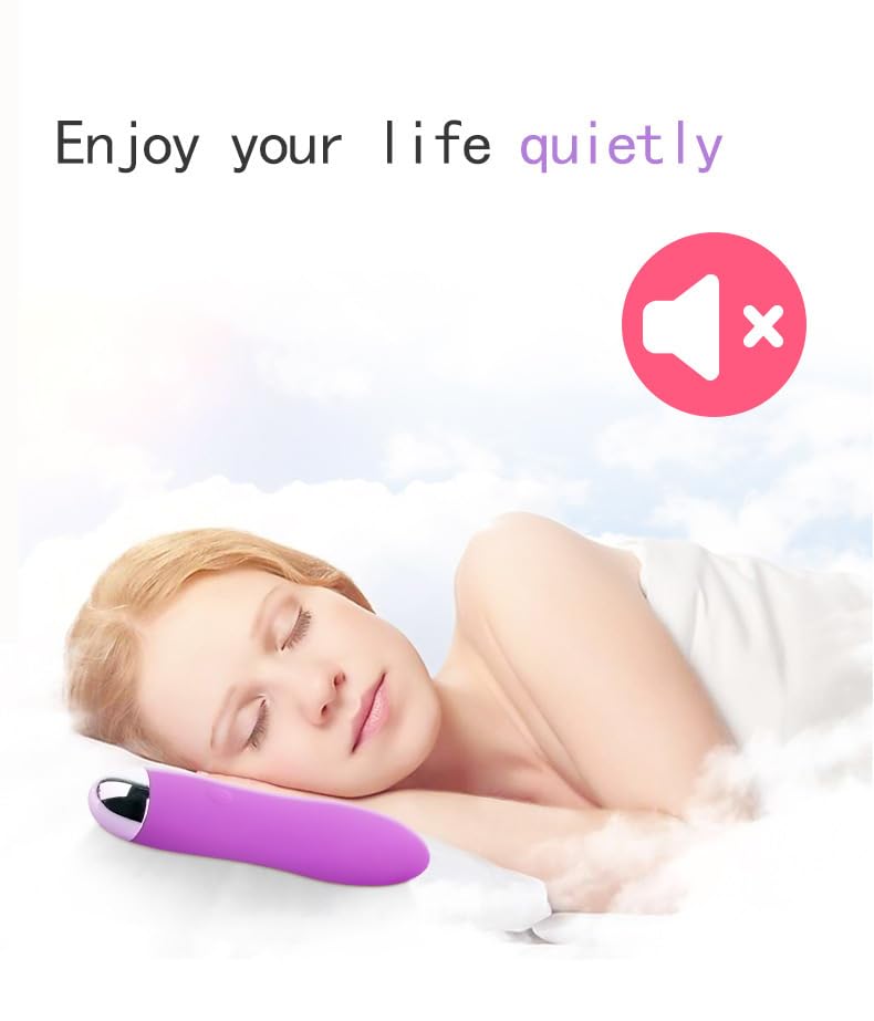 Generic portable handheld massage tool purple motor detail close-up