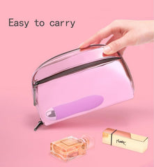 Generic portable handheld massage tool purple travel case with accessories