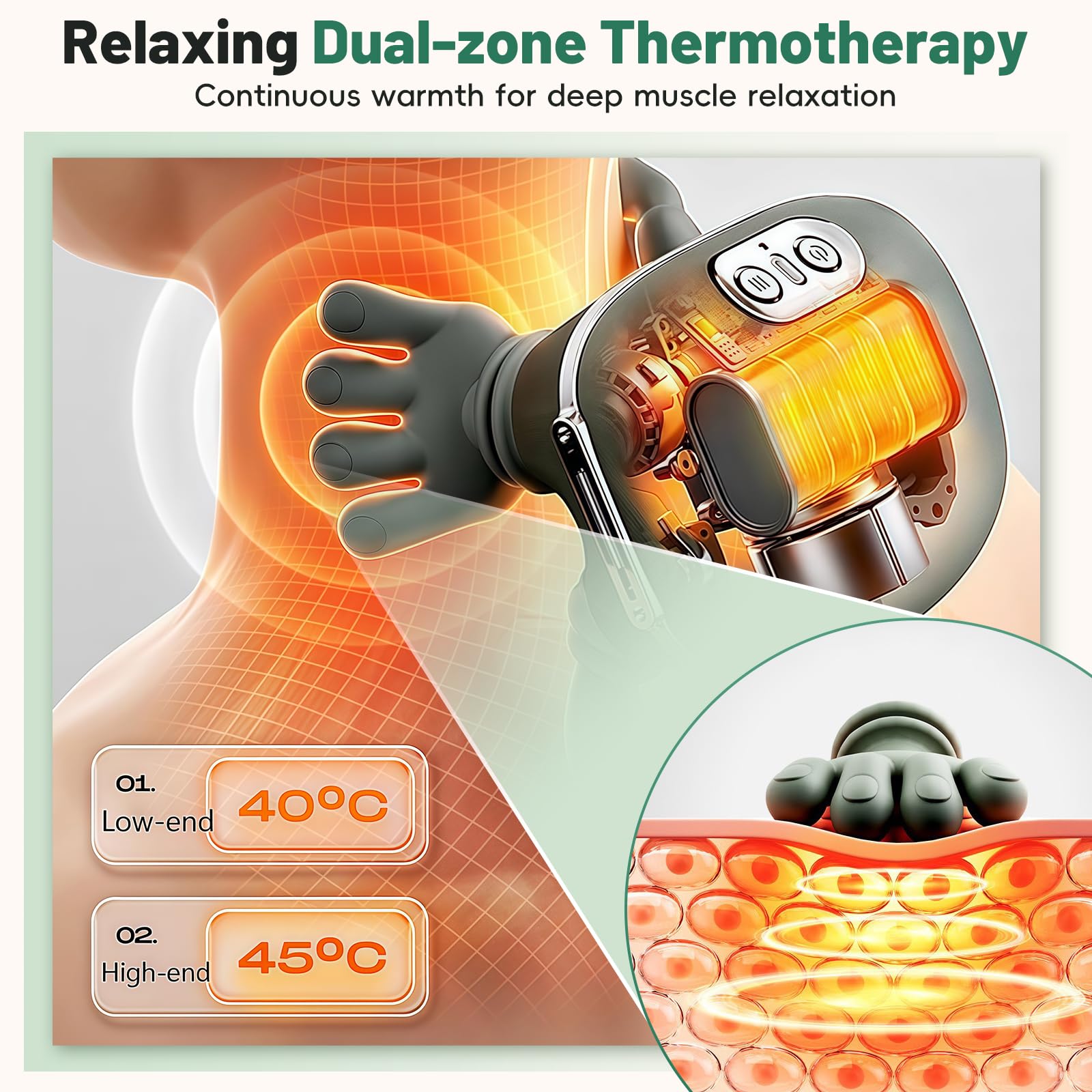 Generic portable massager ideal for office, car, or bedside.
