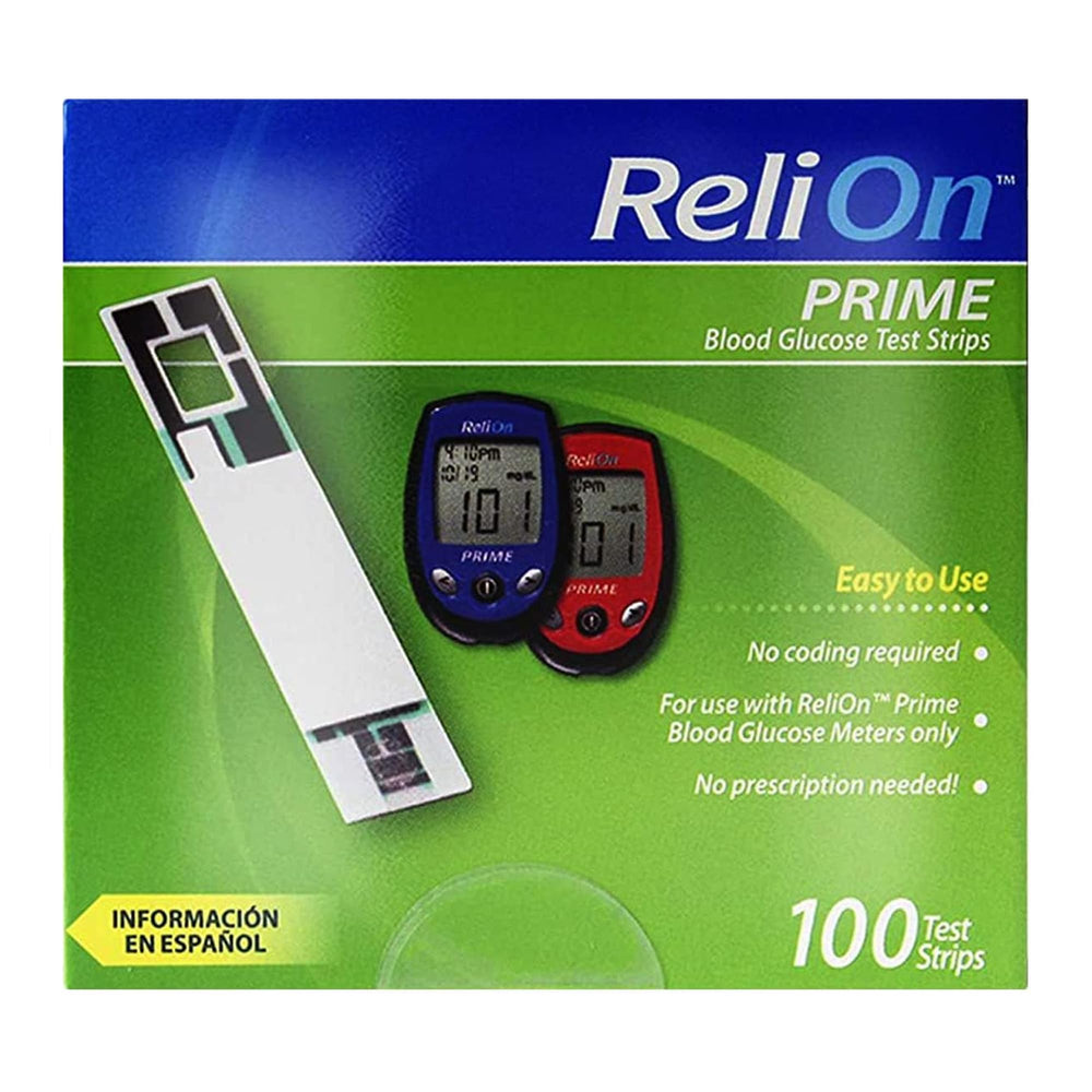 Generic Prime 100-count test strips box for simple monitoring