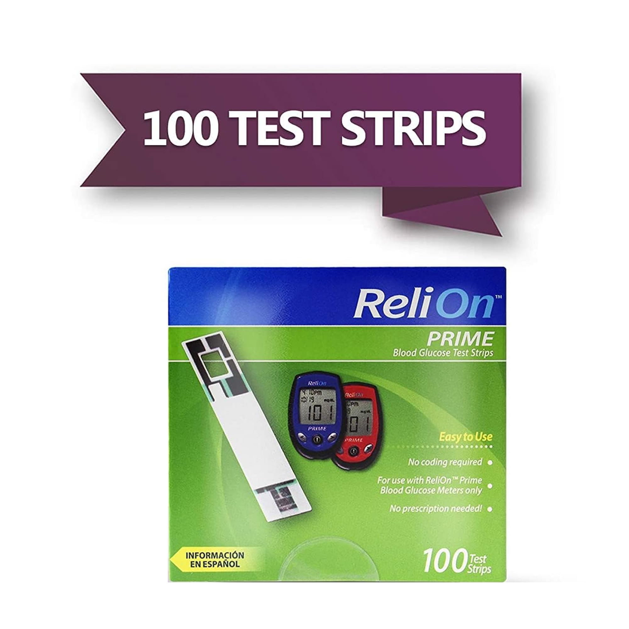 Generic Prime strips compatible with Prime meters for reliable testing