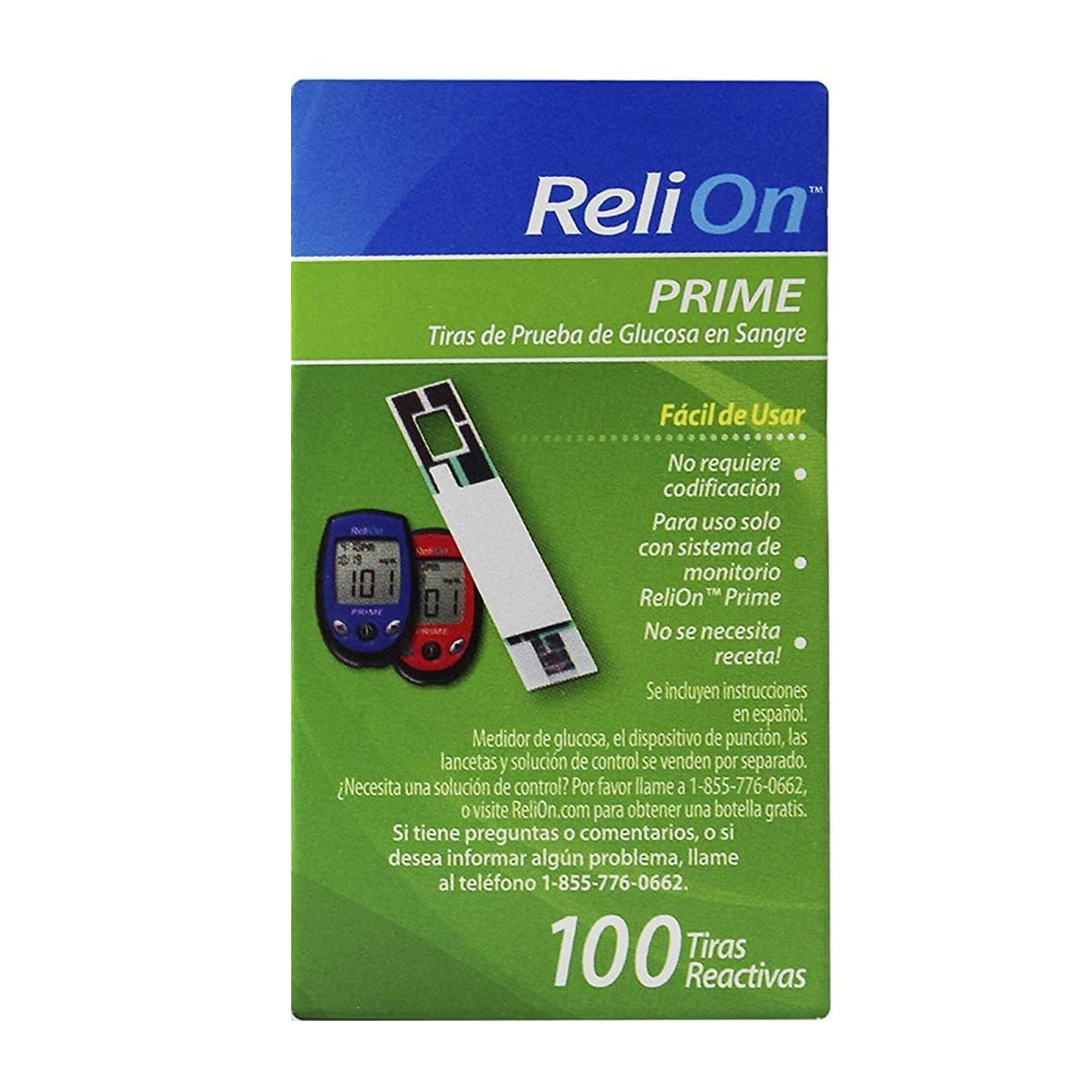 Prime meter reading with Generic test strips in use