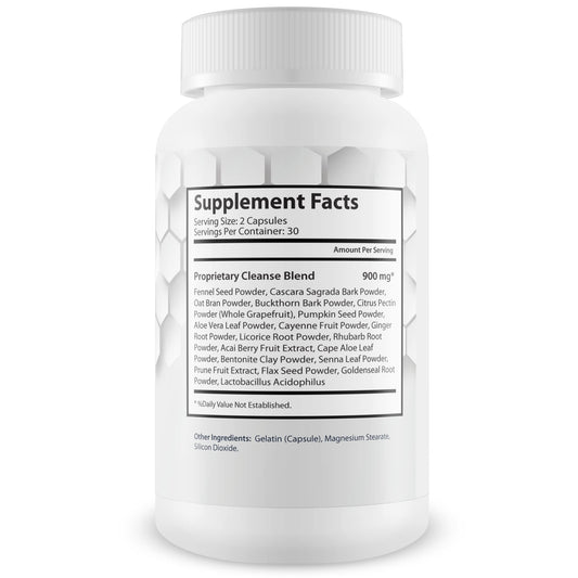 Generic Pro Carbo Fix bottle side view showing packaging for daily digestion support