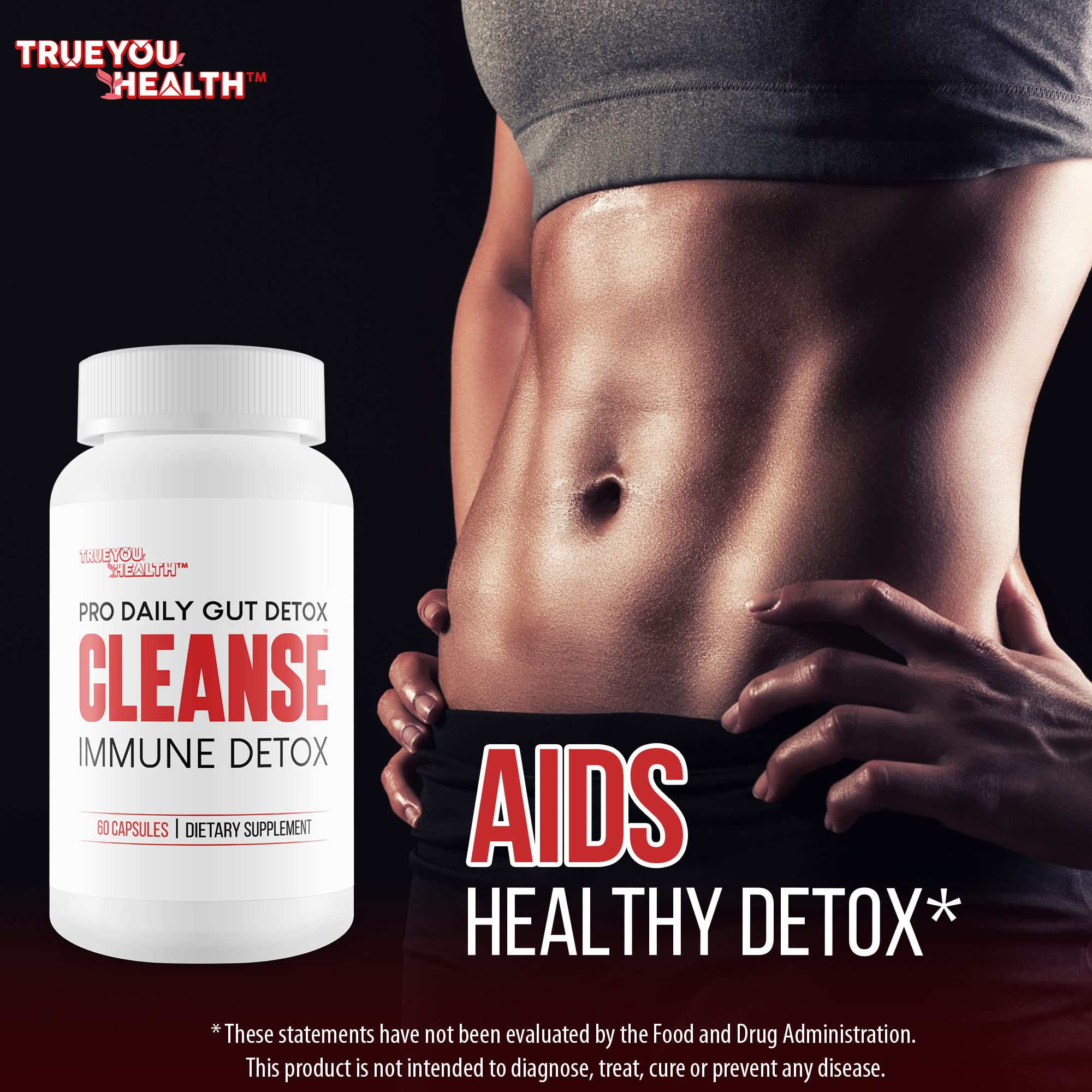 Glass of water with Generic Pro Daily Gut Detox for hydration and cleansing.