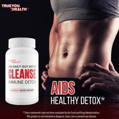 Glass of water with Generic Pro Daily Gut Detox for hydration and cleansing.