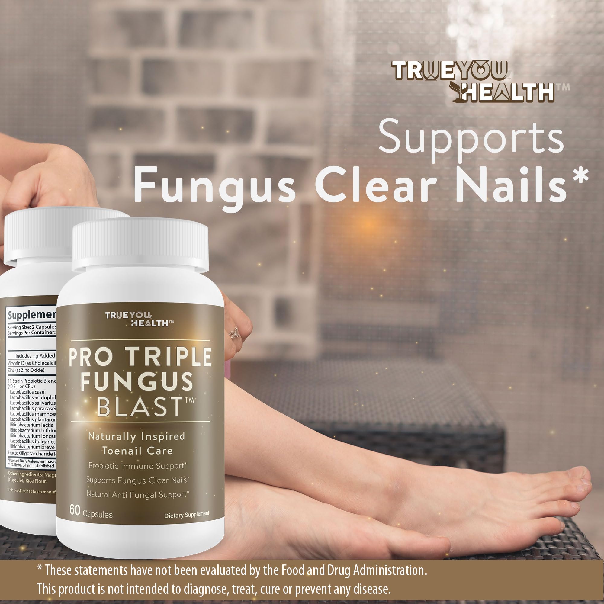 Generic Pro Triple Fungus Blast made in USA badge on packaging signals domestically produced quality.