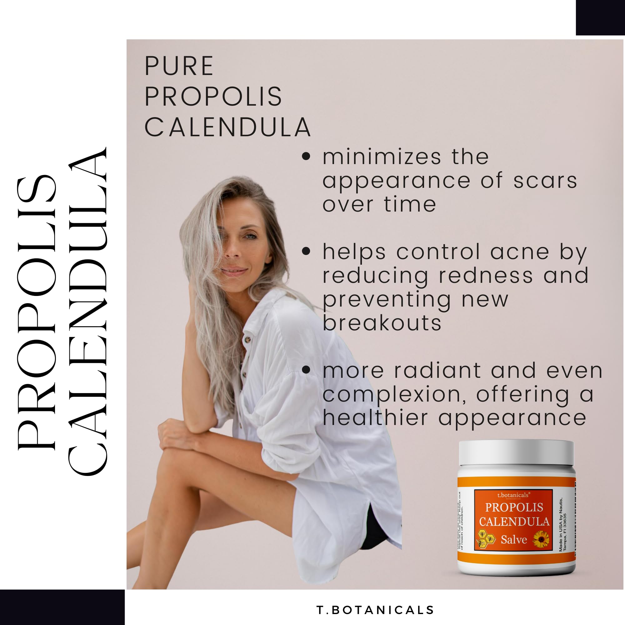Generic Propolis Calendula Salve for dry skin relief and smoothing