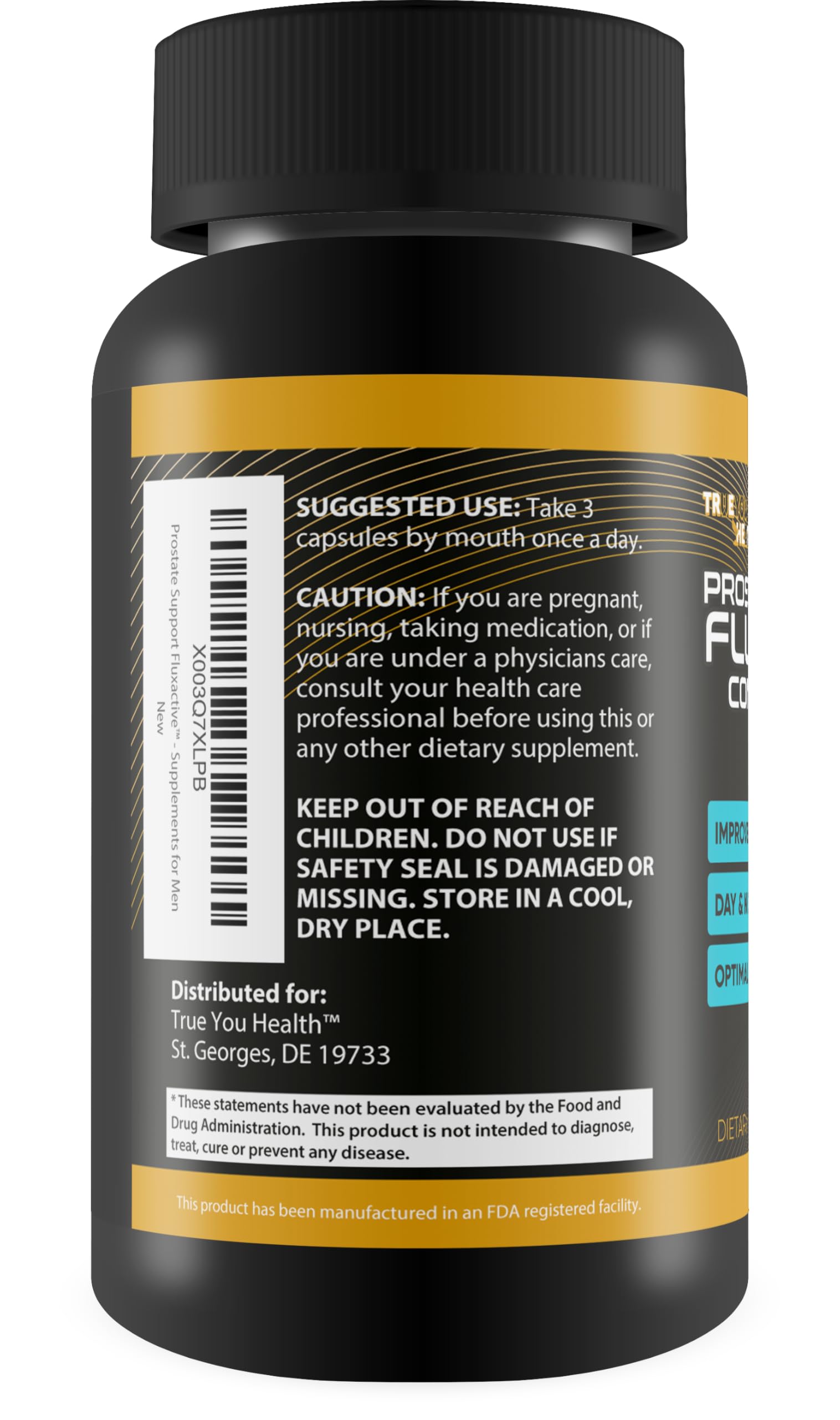 Generic Fluxactive Complete Pro label highlights premium ingredients