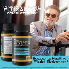 Fluxactive Complete Pro packaging emphasizing USA-made quality