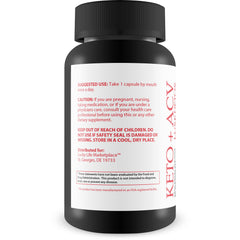 Generic Psyllium Keto Detox bottle label detail emphasizing natural ingredients.