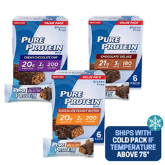 Generic Pure Protein Bars Variety Pack front for convenient on-the-go snacking.