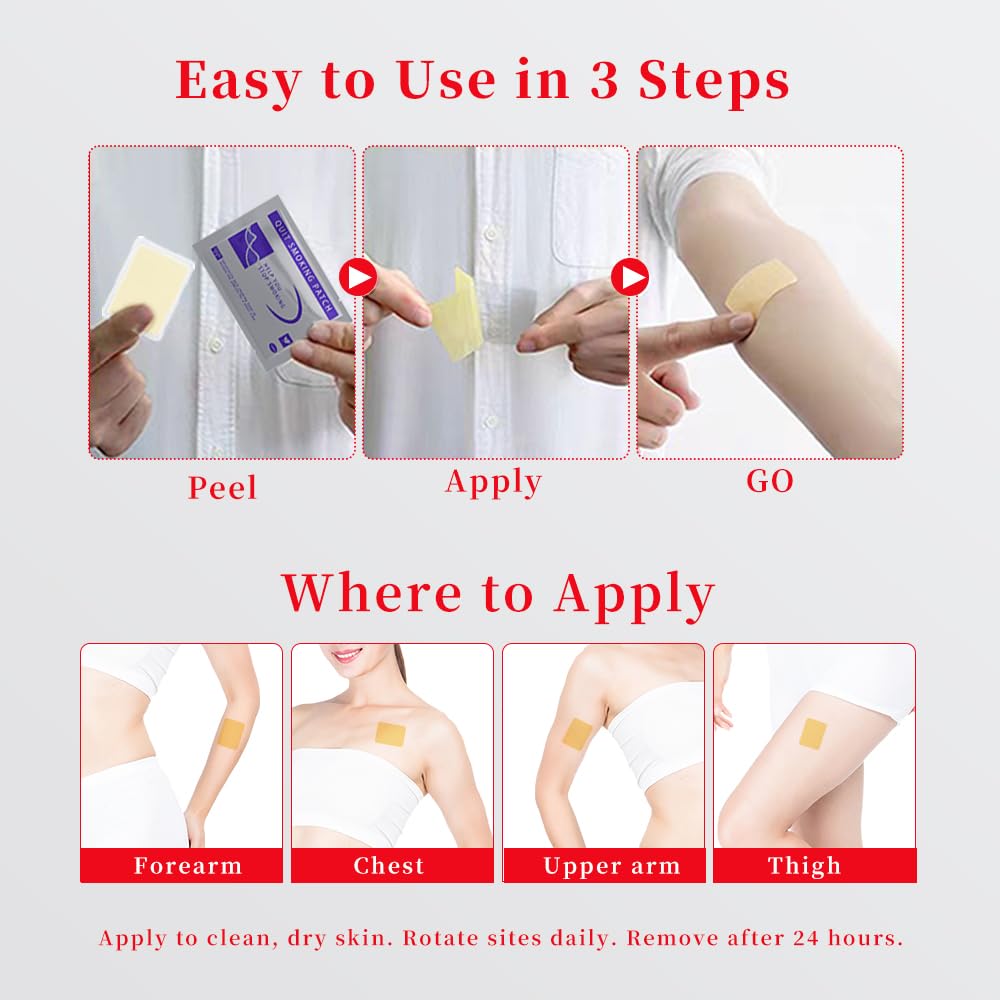 Generic QuitPatch Invisible 24 Hours promotes discreet wear without marks.