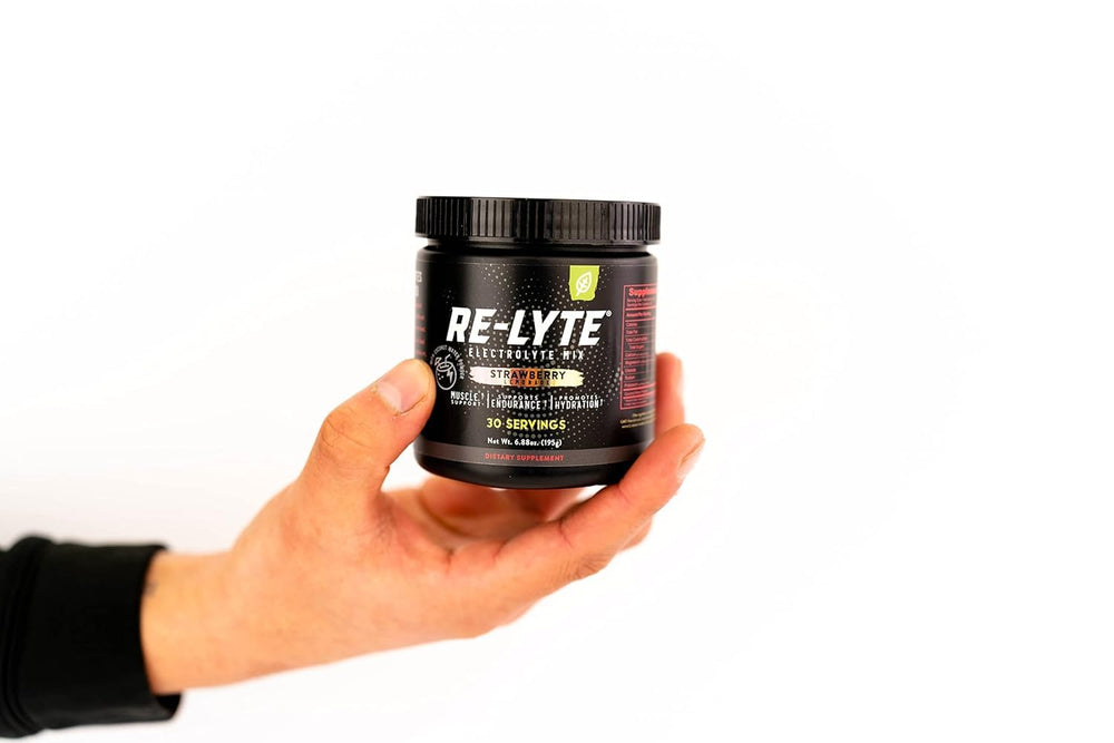 Lifestyle shot of Generic Re-lyte mix ready for workouts