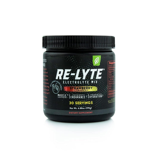 Generic Re-lyte electrolyte drink mix tub for on-the-go hydration