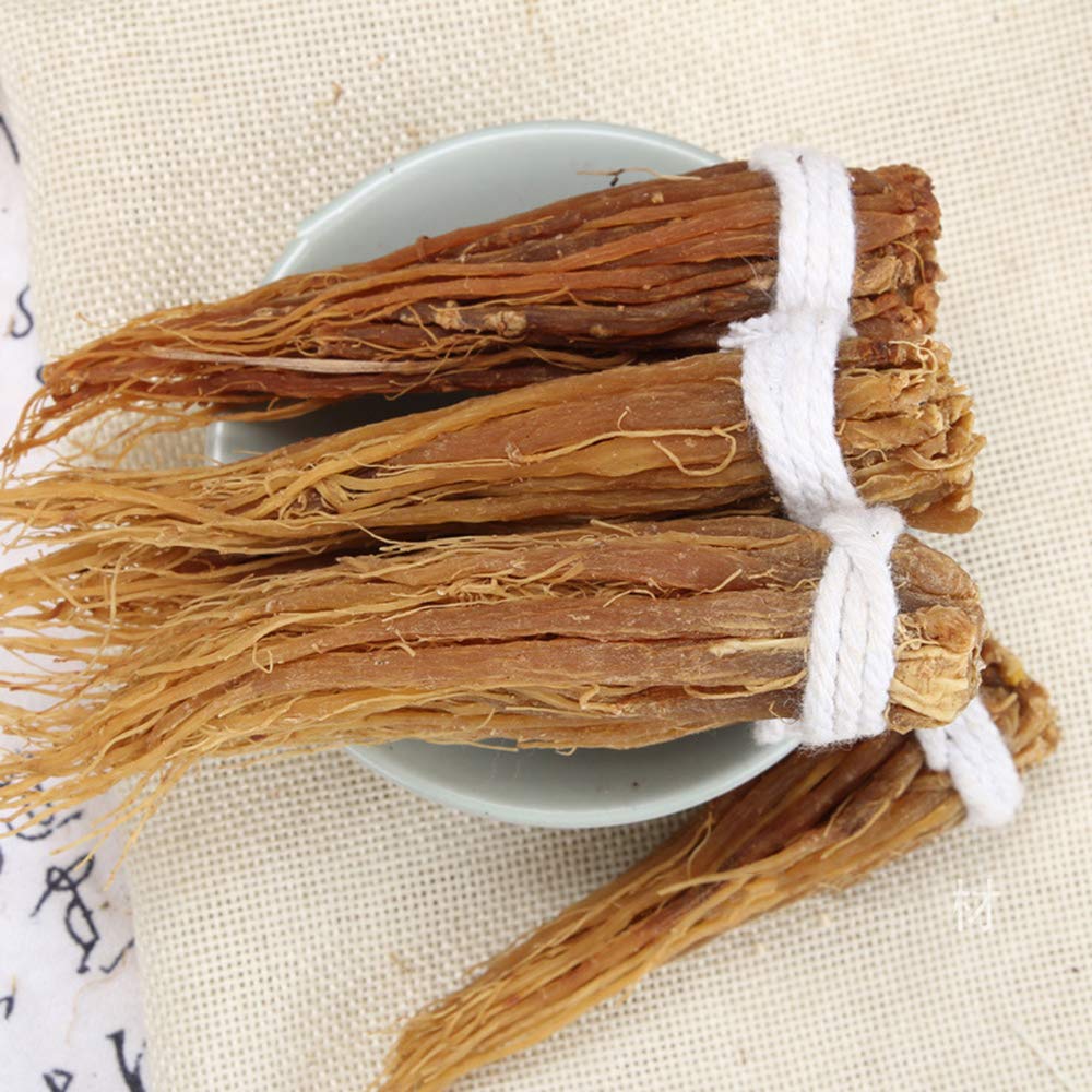 Ground red ginseng powder measured for easy daily dosing.