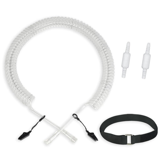 Generic retractable oxygen tubing reel with smooth retraction for tidy storage.