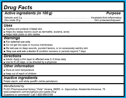 Generic Salicylic Zinc Lassara Paste application spot demonstrates targeted care for small areas