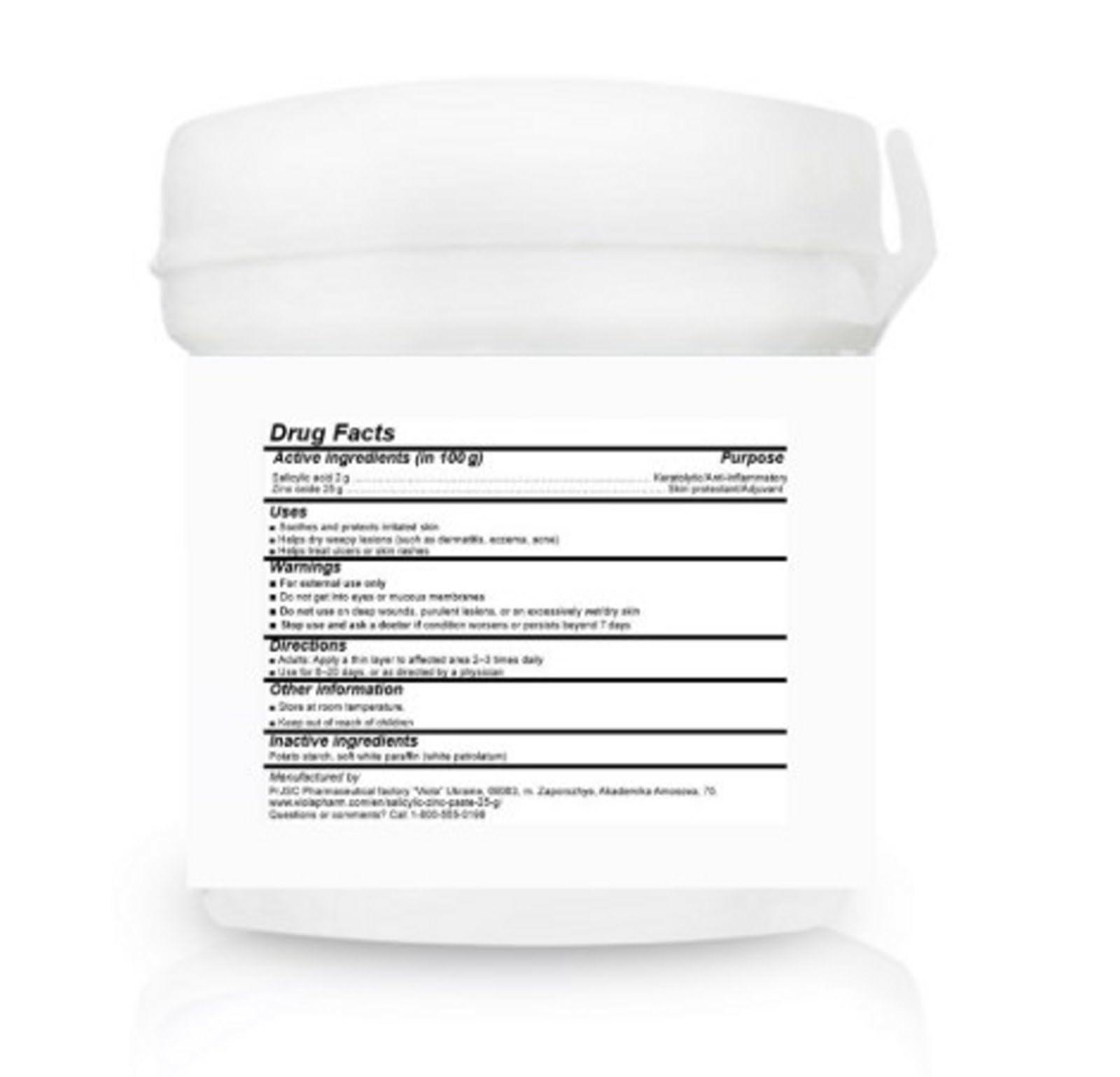 Generic Salicylic Zinc Lassara Paste packaging highlights compact 25 g size for on the go care