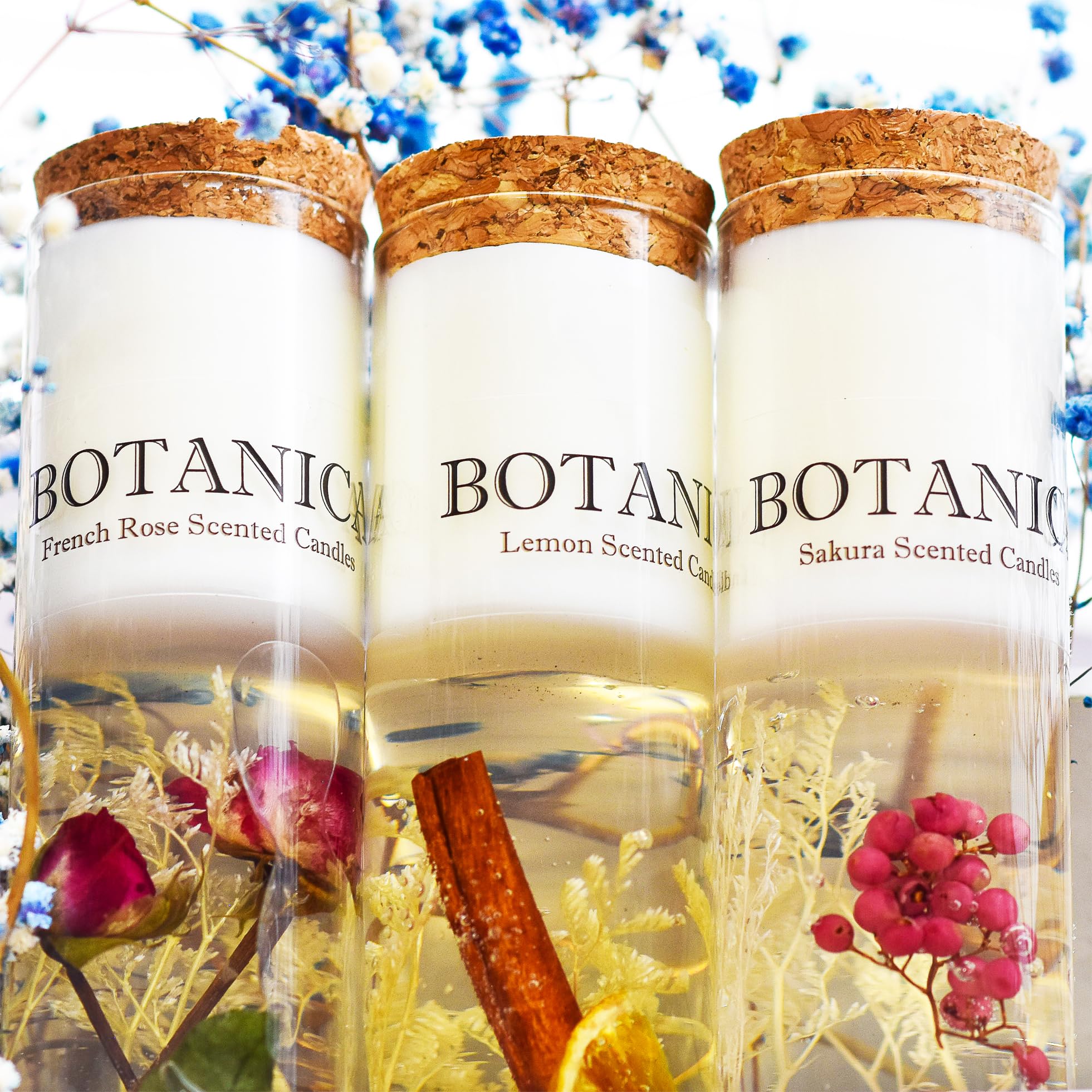 Generic Scented Candles home-decor ambiance enriches living rooms.