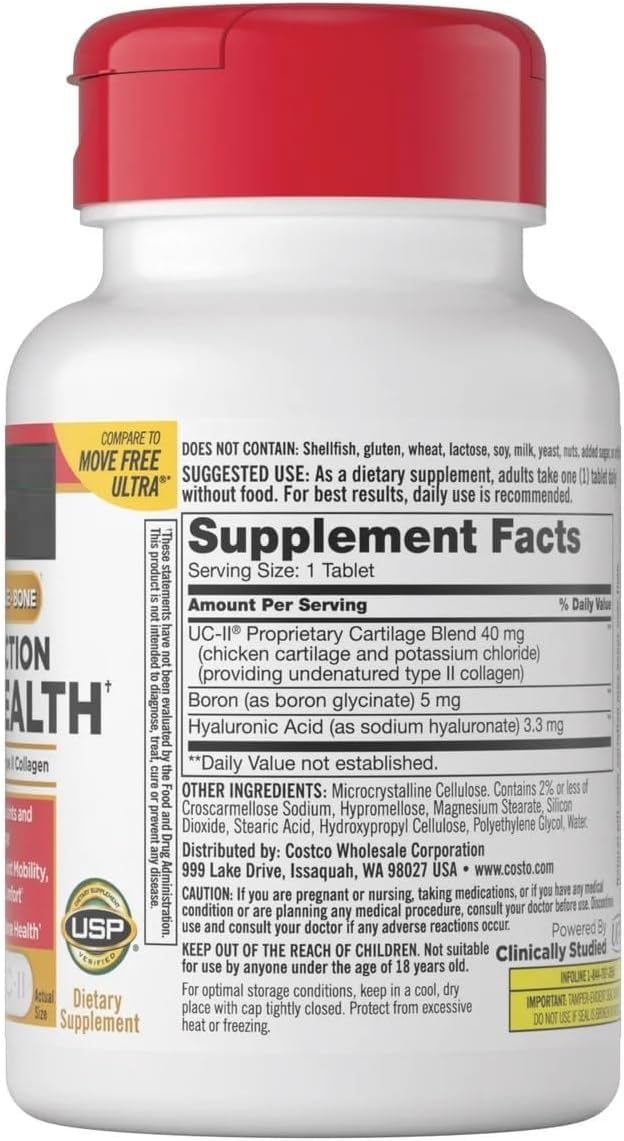 Generic Signature Triple Action Joint Health packaging on shelf emphasizes USA-sourced care.