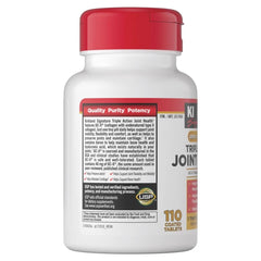 Generic Signature Triple Action Joint Health tablet close-up highlighting collagen support for joints.