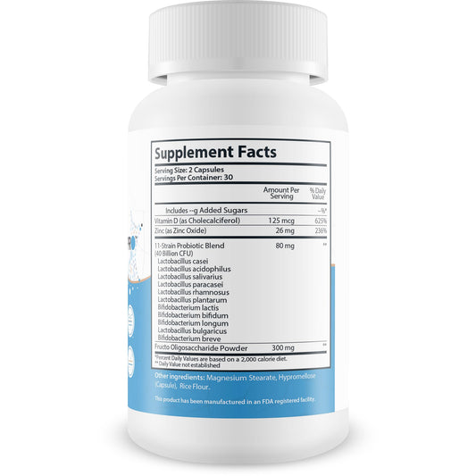 Generic Skin Probiotic Pro capsules for daily gut-skin balance.