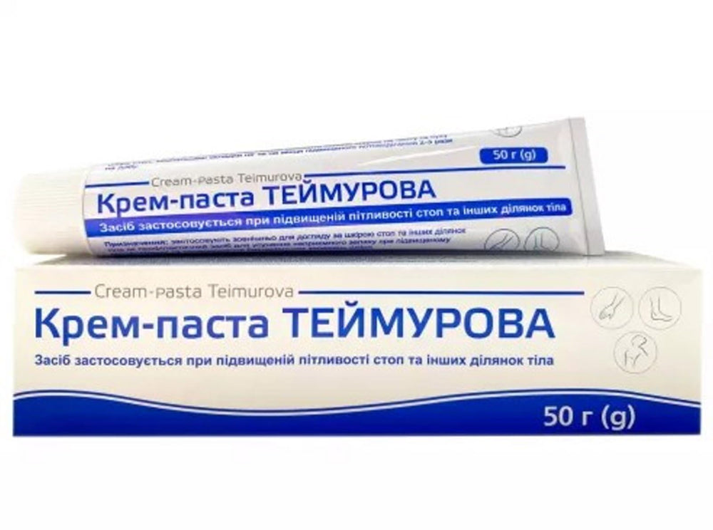 Generic Teimurova Pasta Cream Ointment jar close-up, soothing texture for skin comfort.