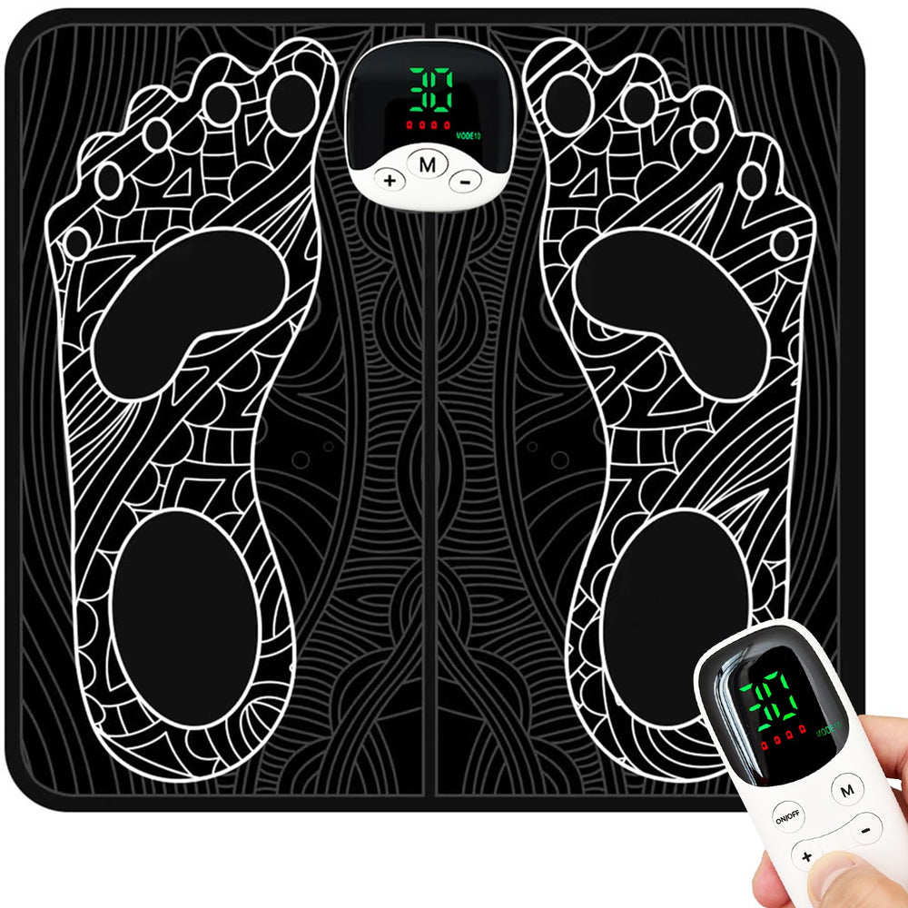 Generic TENS & EMS Foot Relaxation Mat close-up showing soothing pads for tired feet