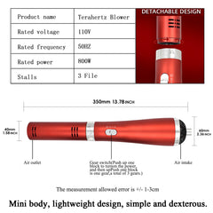 Generic Terahertz Wand in red complements wellness-focused lifestyle.