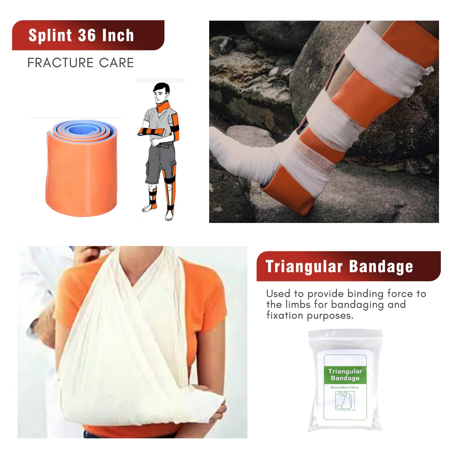 Generic Trauma Kit sterile gloves and gauze for safe wound care procedures.