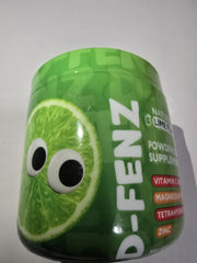 Generic Vital Health D-FENZ Kids bottle with lime flavor for easy daily use.