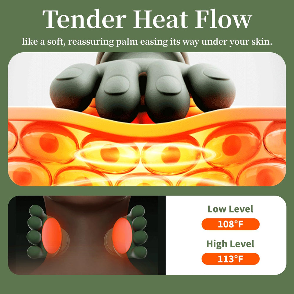 Genesandro cordless rechargeable massager shown in assembly for untethered use.