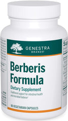 Genestra Berberis Formula bottle label highlighting digestive support for daily use.