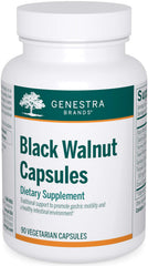 Genestra Brands Black Walnut Capsules bottle highlighting digestive support