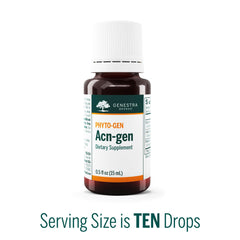 Acn-gen dropper dispense for convenient, precise dosing.