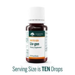 Genestra Brands Liv-gen english walnut bottle: possible immune health support against environmental factors.