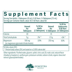 Genestra Brands Magnesium Complex Liquid pour enables easy, measured dosing for daily use.
