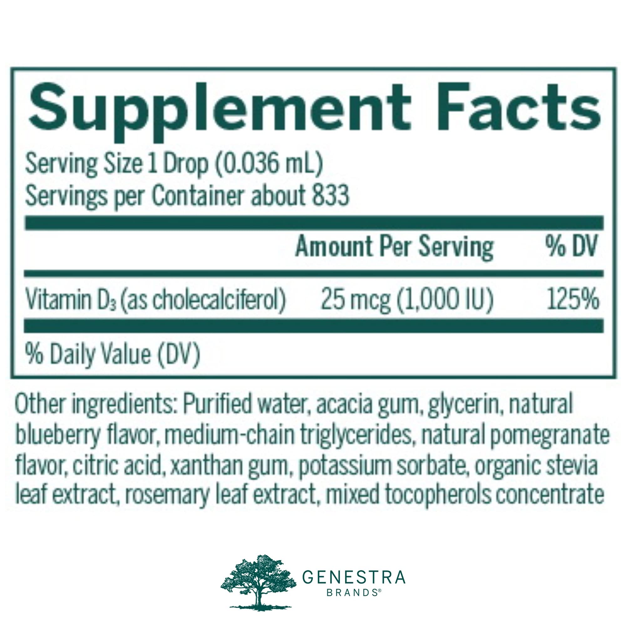Genestra D-Mulsion 1000 dropper tip focusing on easy dosing and versatile consumption.