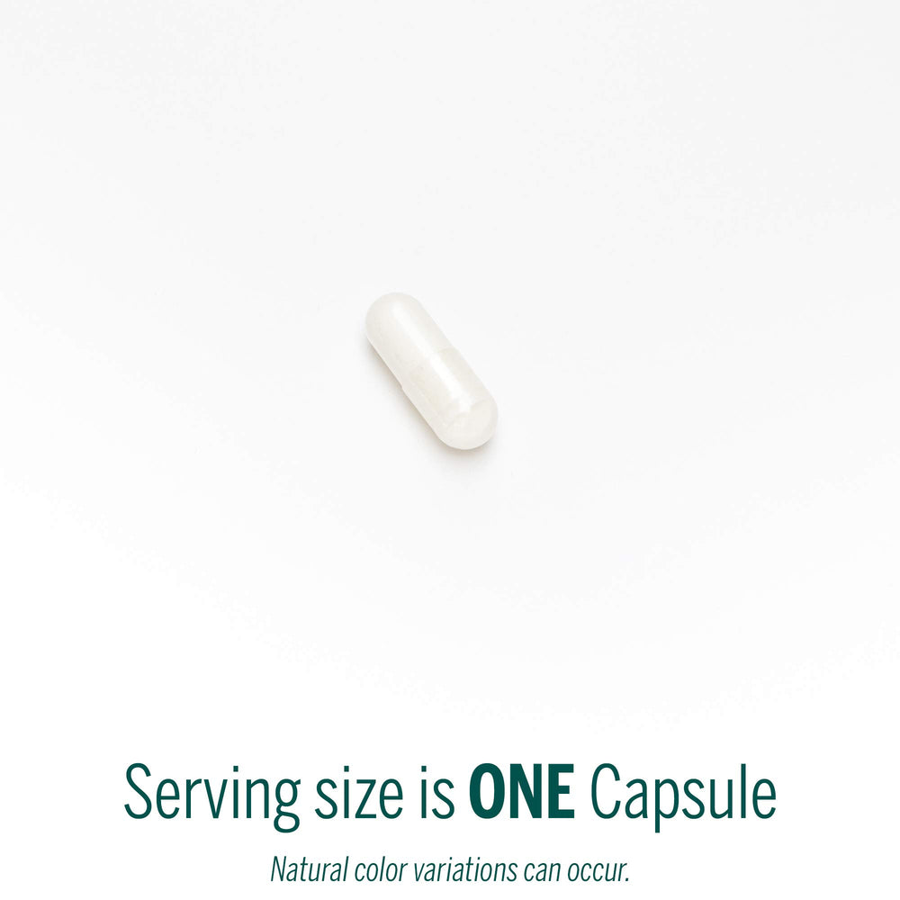 Genestra KMG Plus capsules close-up emphasizes compact capsules for easy daily dosing