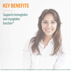 Genestra Liquid Iron label graphics show key benefits clearly.