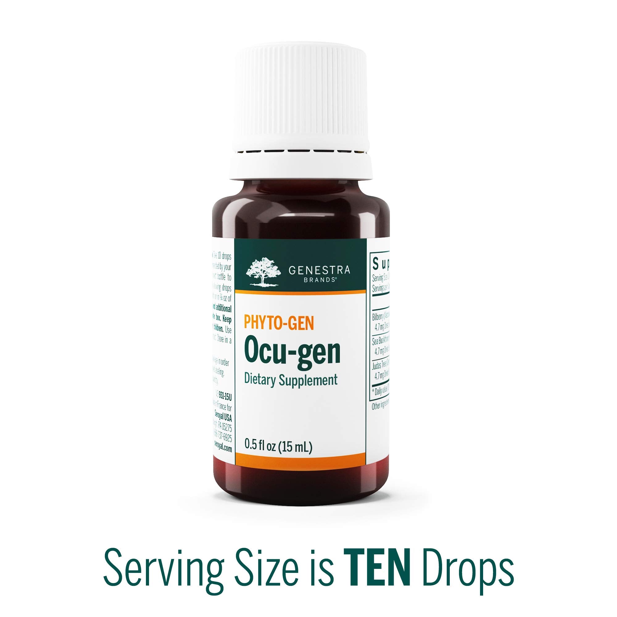 Genestra Ocu-gen bottle pour demonstrating convenient dropper dosage.