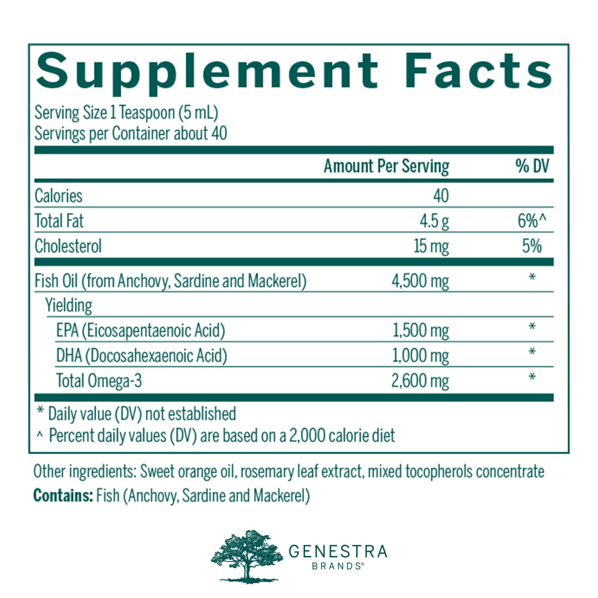 Genestra Super EFA Forte Liquid with anti-spill pour spout for easy serving.