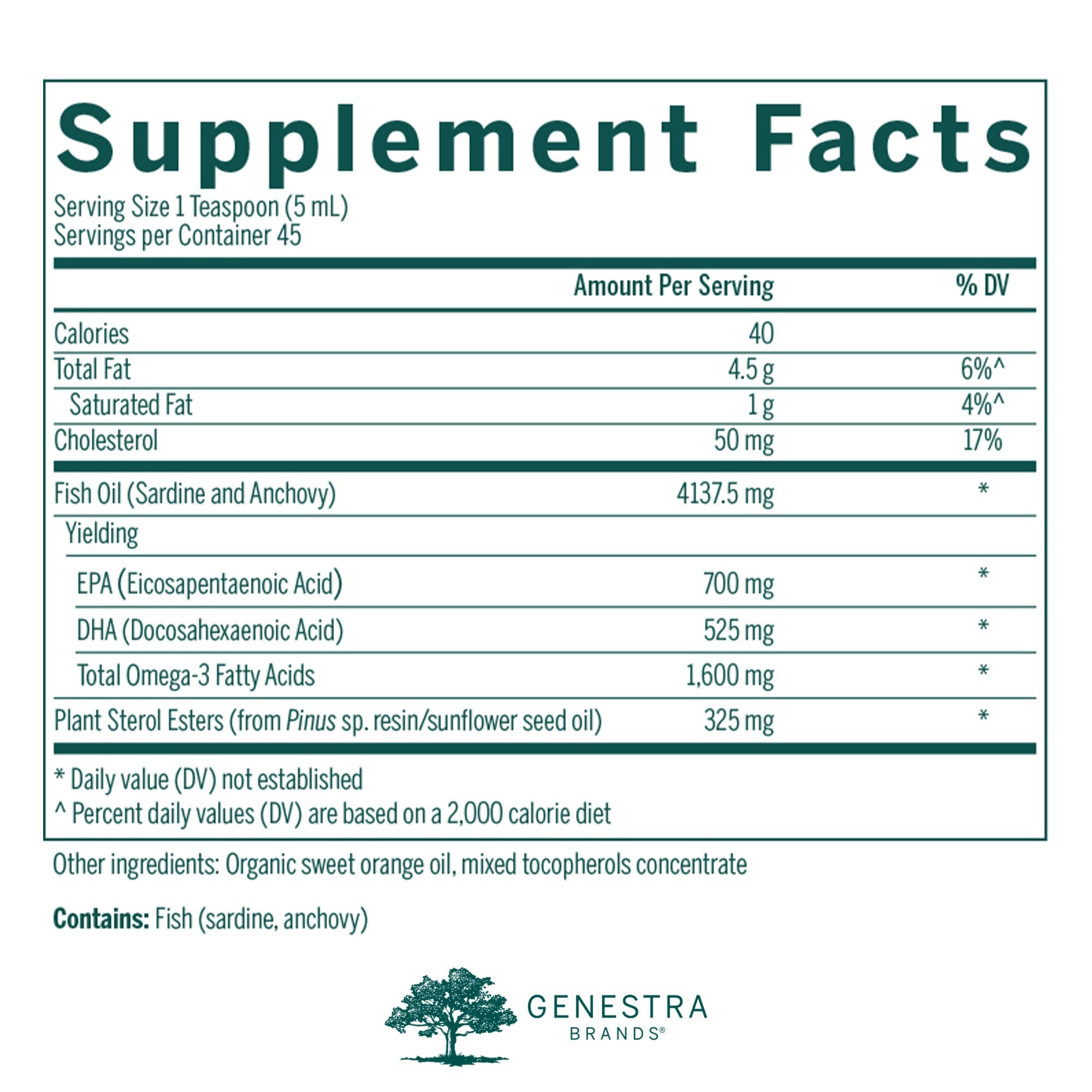 Genestra Super EFA Liquid Plus bottle pour for easy dosing and pleasant taste.