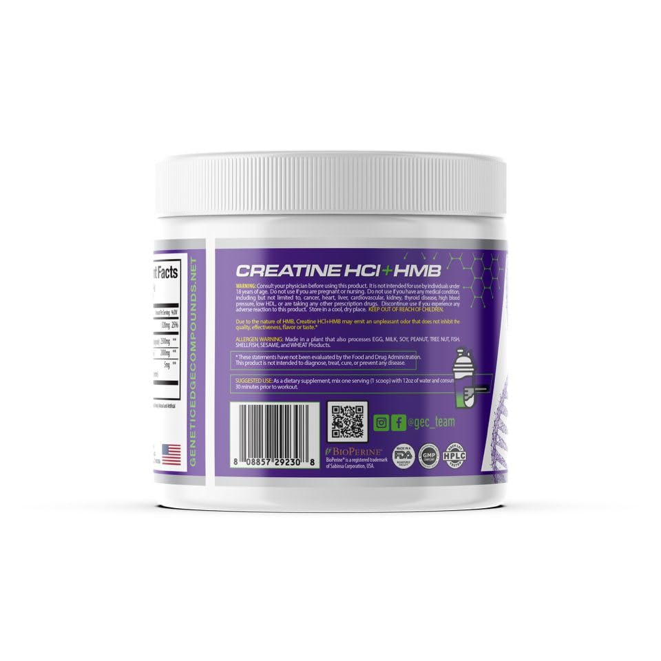Genetic Edge label highlights clean formula with no fillers or artificial dyes.