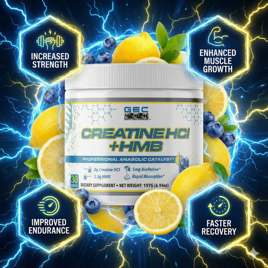 Genetic Edge Creatine HCl + HMB scoop dissolves quickly for training